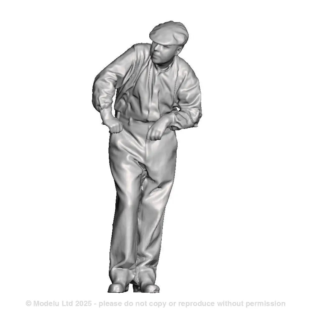 A loco crew man leaning