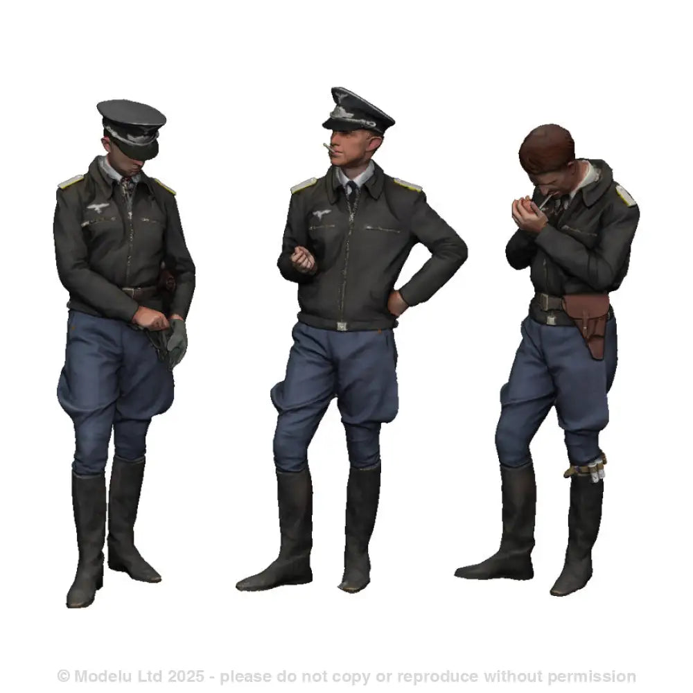 50602 Luftwaffe Pilots in Conversation