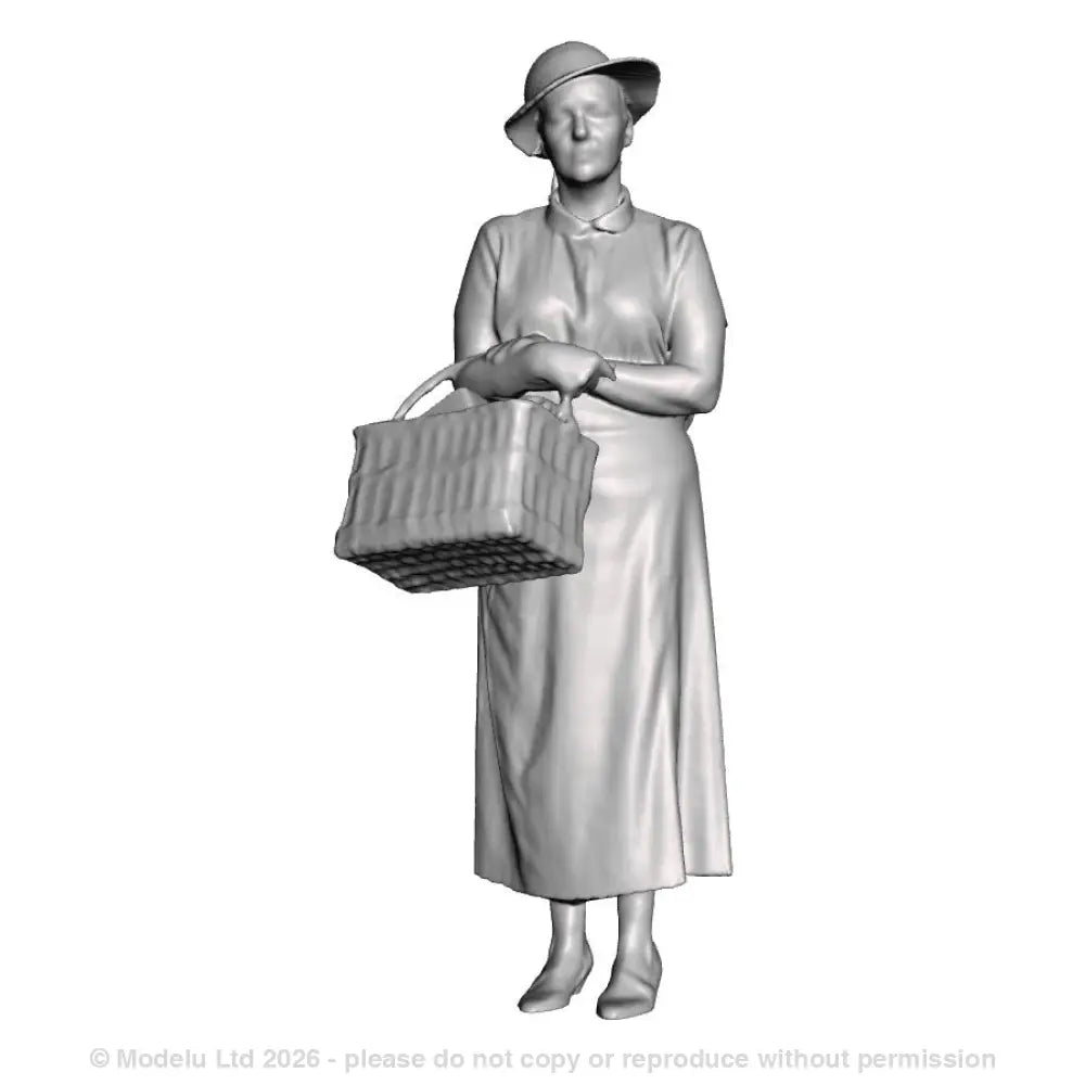 0103 Woman with basket 1x Figure Pack