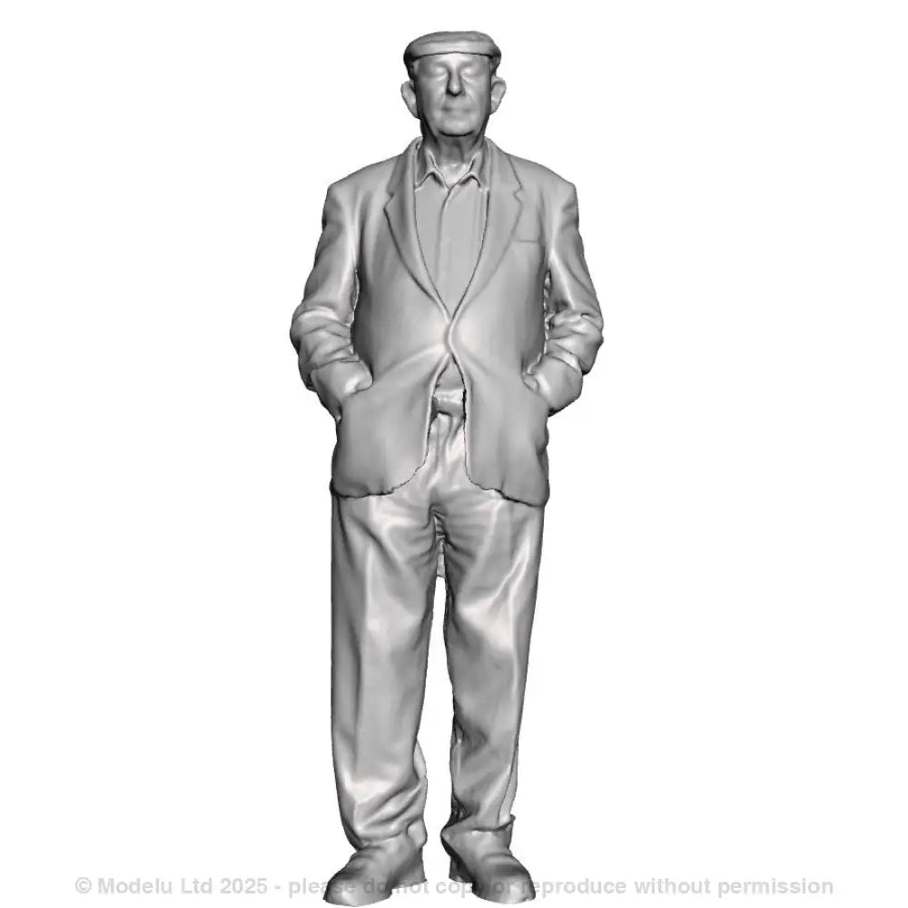 A male figure in conversation