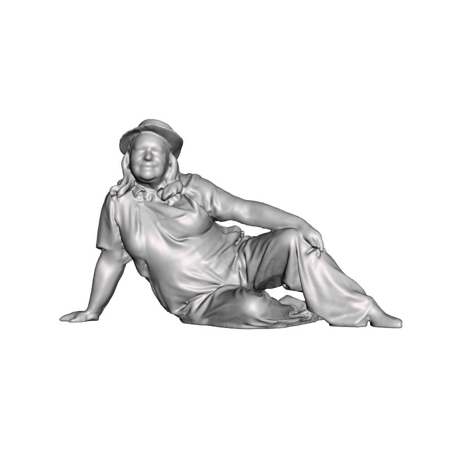 0114 Farm worker at rest