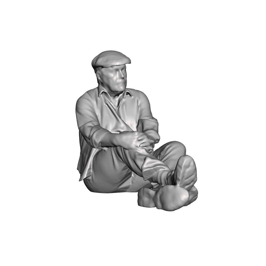 0115 Farm worker at rest