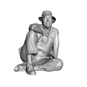 0116 Farm worker at rest