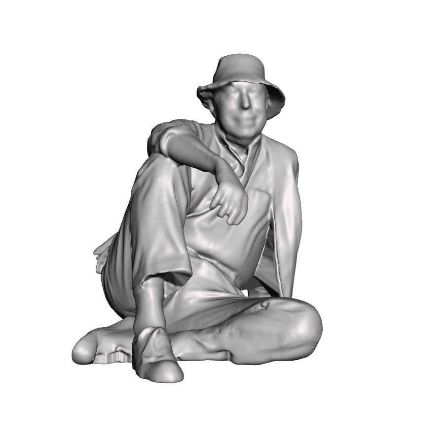 0116 Farm worker at rest