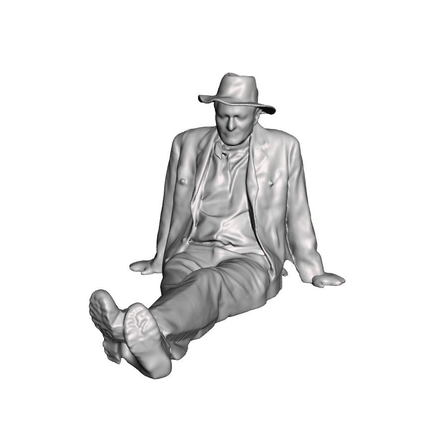 0119 Farm worker at rest