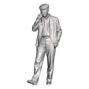 A male figure smoking