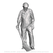 A workman with spade