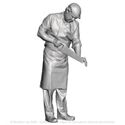 A carpenter with saw