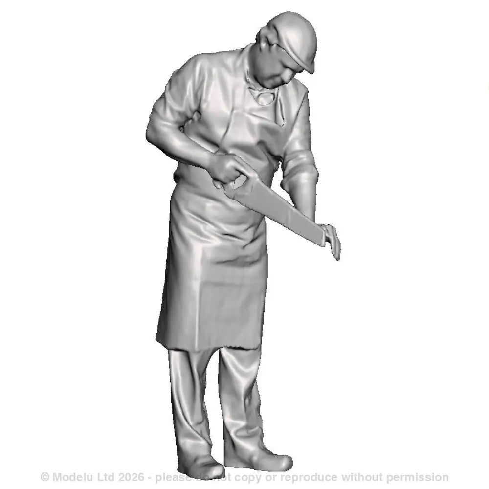 A carpenter with saw