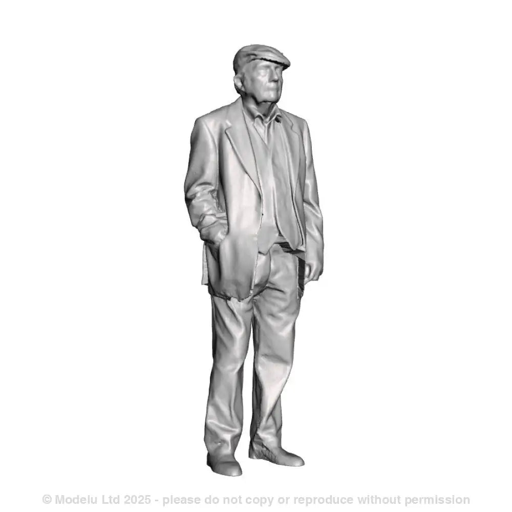 A male figure in conversation