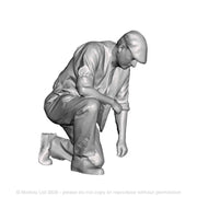 0148 Man kneeling 1x Figure Pack