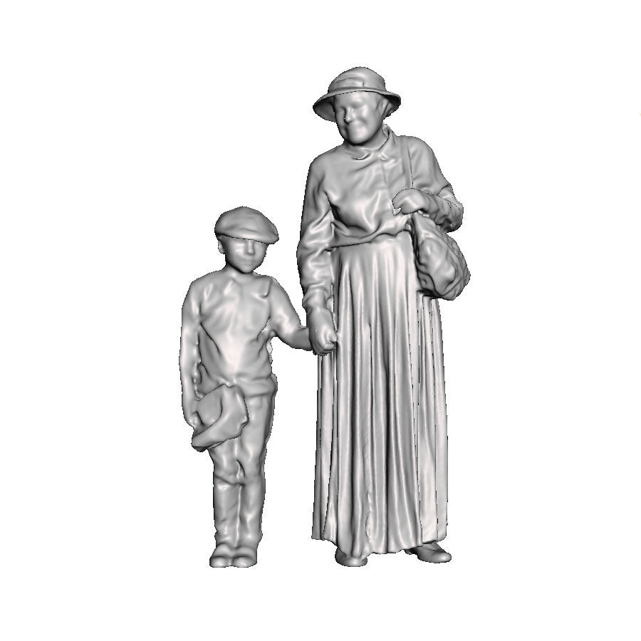 A woman with child