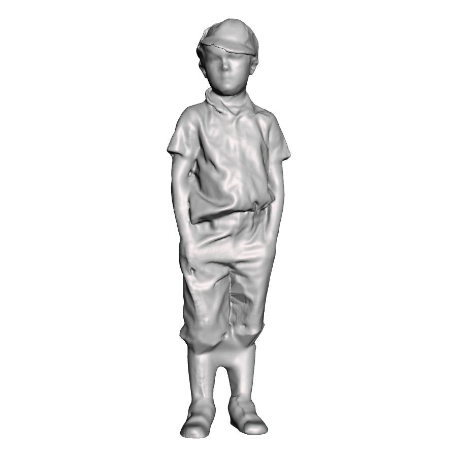 A boy with hands in pockets