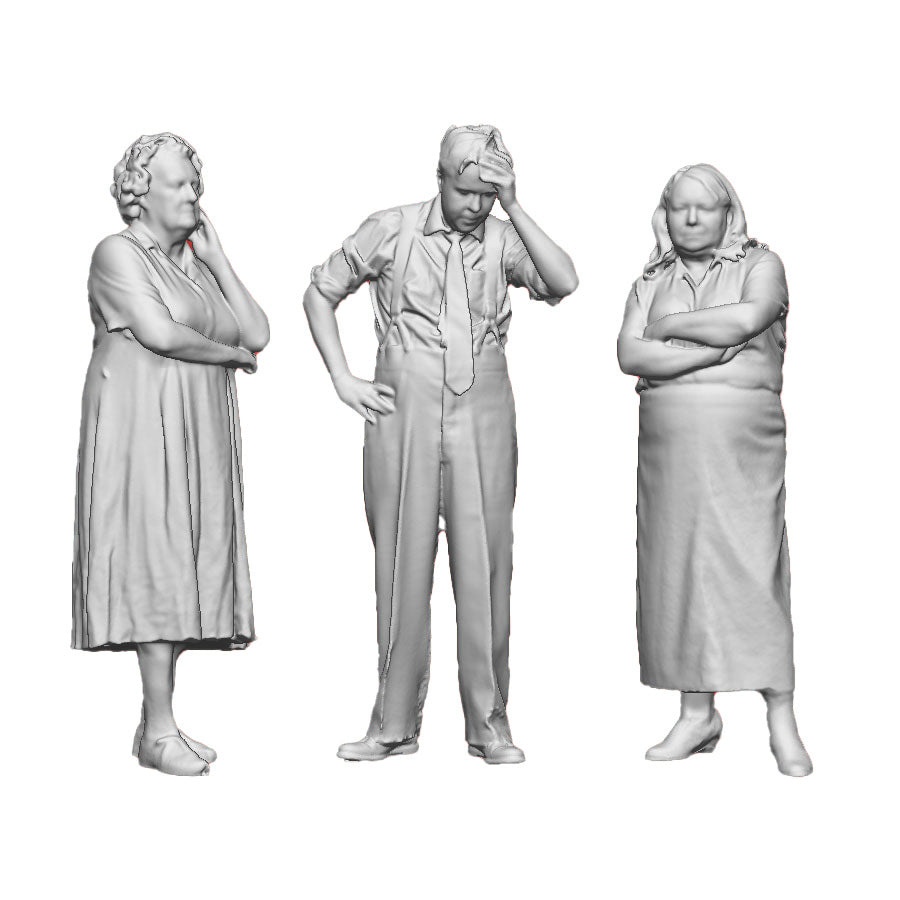 A collection of male and female people in conversation