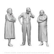 A collection of male and female people in conversation