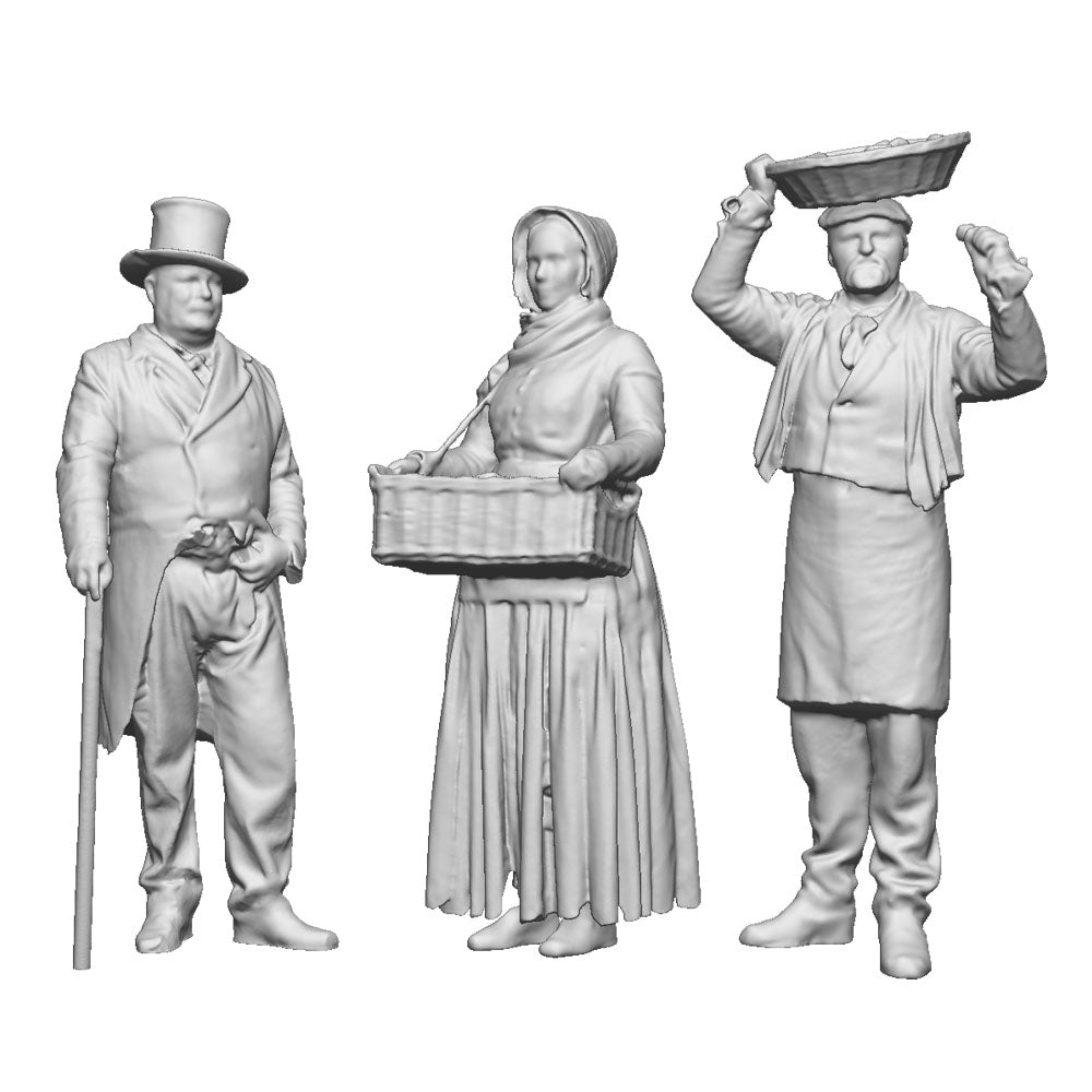A set of 3 street sellers