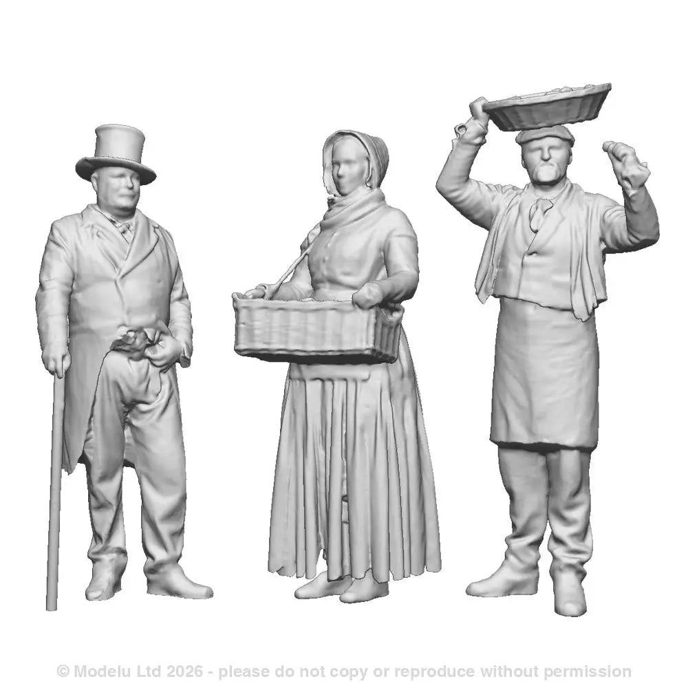 A set of 3 street sellers