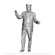 A loco driver operating a regulator