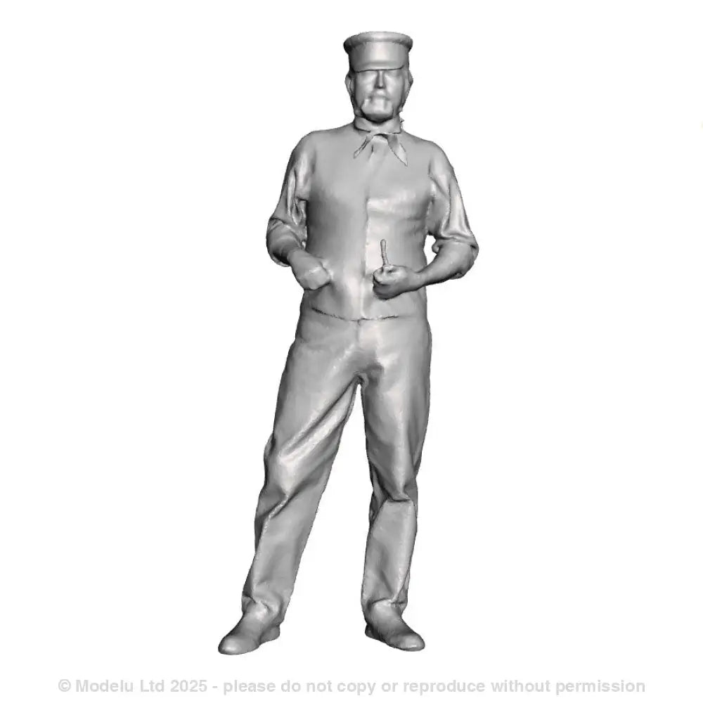 A loco crew with pipe