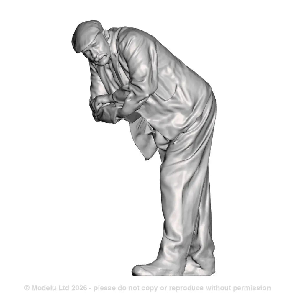 A GWR loco crew man leaning