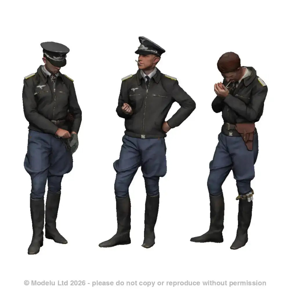 50602 Luftwaffe Pilots in Conversation