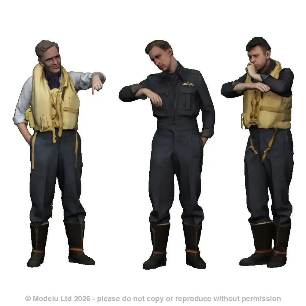 50307 RAF Pilots Discussing Op (Late War)