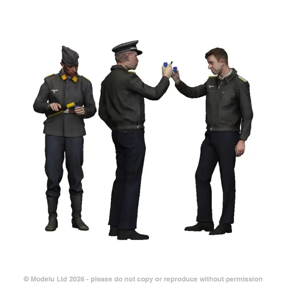 50603 Luftwaffe Pilots Toasting
