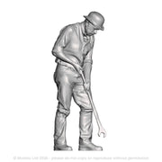 A permanent way ganger with fishplate spanner