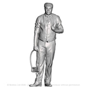 A signalman with tablet pouch