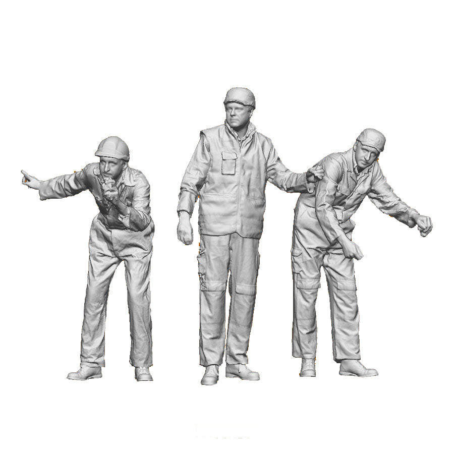 A pack of 2 figrues designed for the West Hill Wagon Works lifting jacks