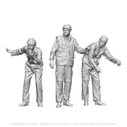 A pack of 2 figrues designed for the West Hill Wagon Works lifting jacks