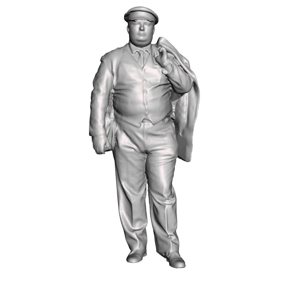 A guard with haversack and jacket