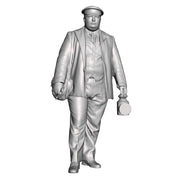 A guard with hand lamp