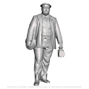 A guard with hand lamp