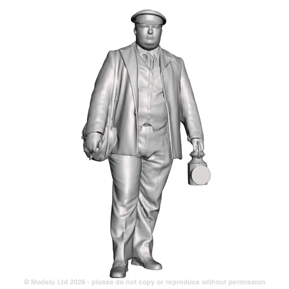 A guard with hand lamp