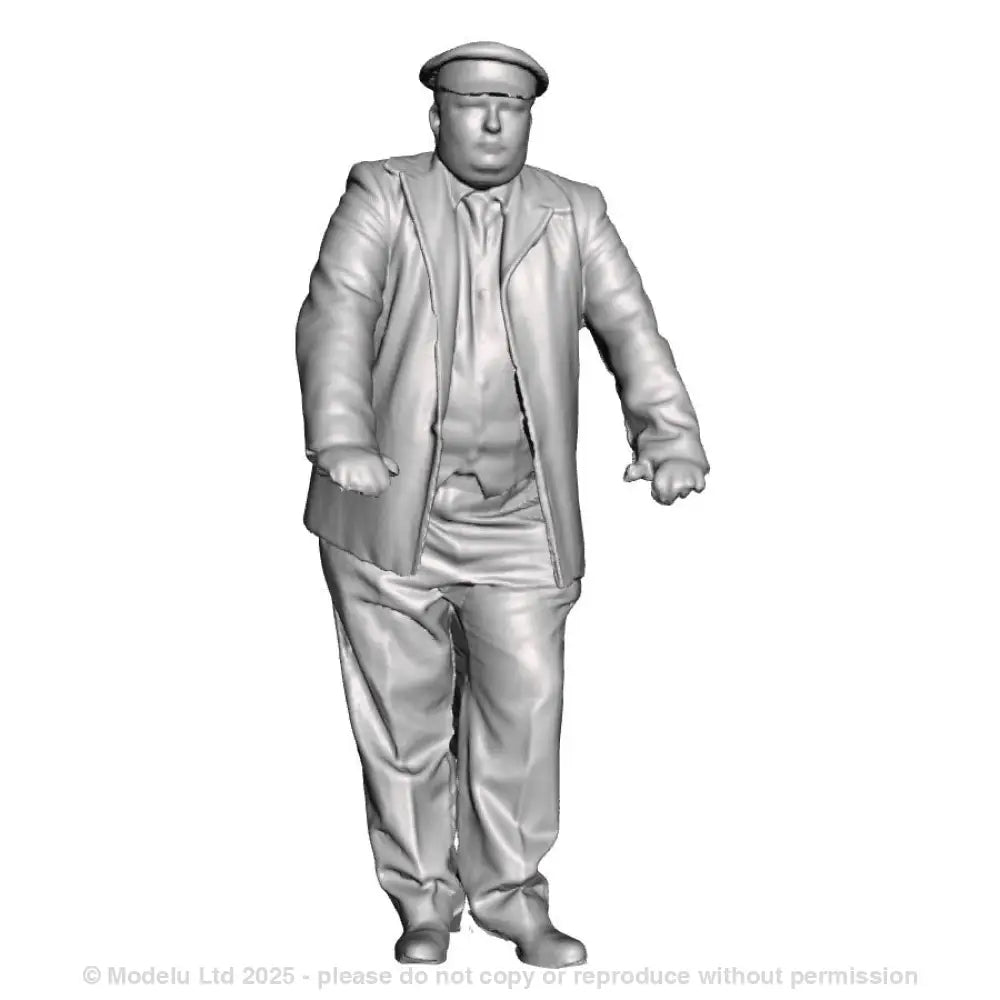 A guard leaning on a veranda