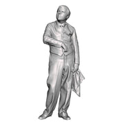 A signalman leaning