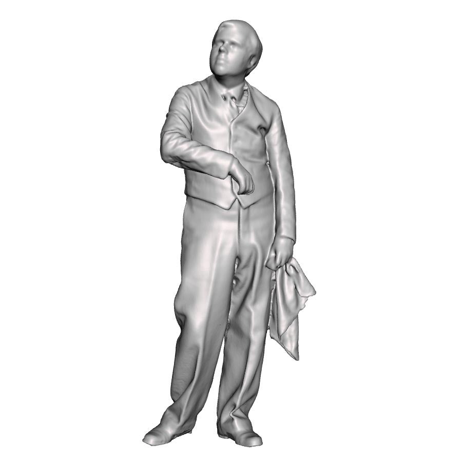 A signalman leaning