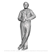 A signalman with cup of tea