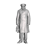 A GWR guard with hand lamp