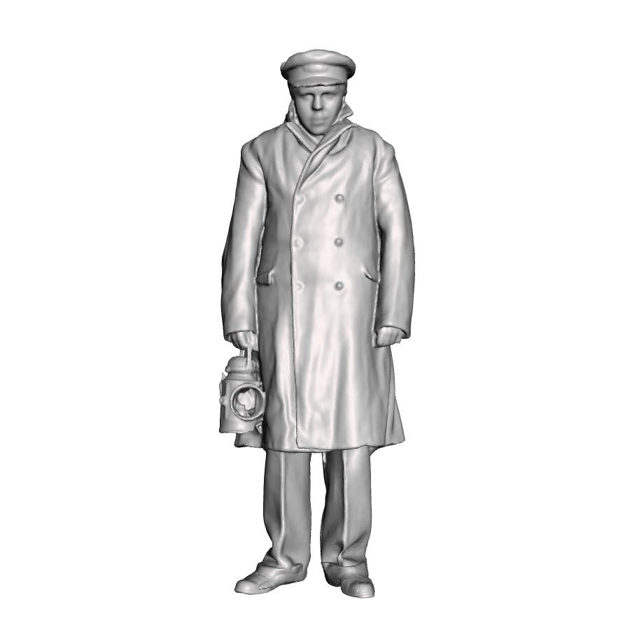 A GWR guard with hand lamp
