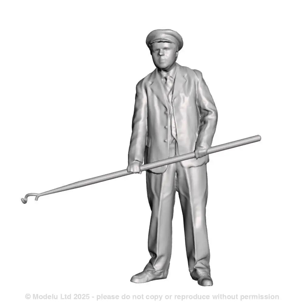 A shunter using a shunters pole