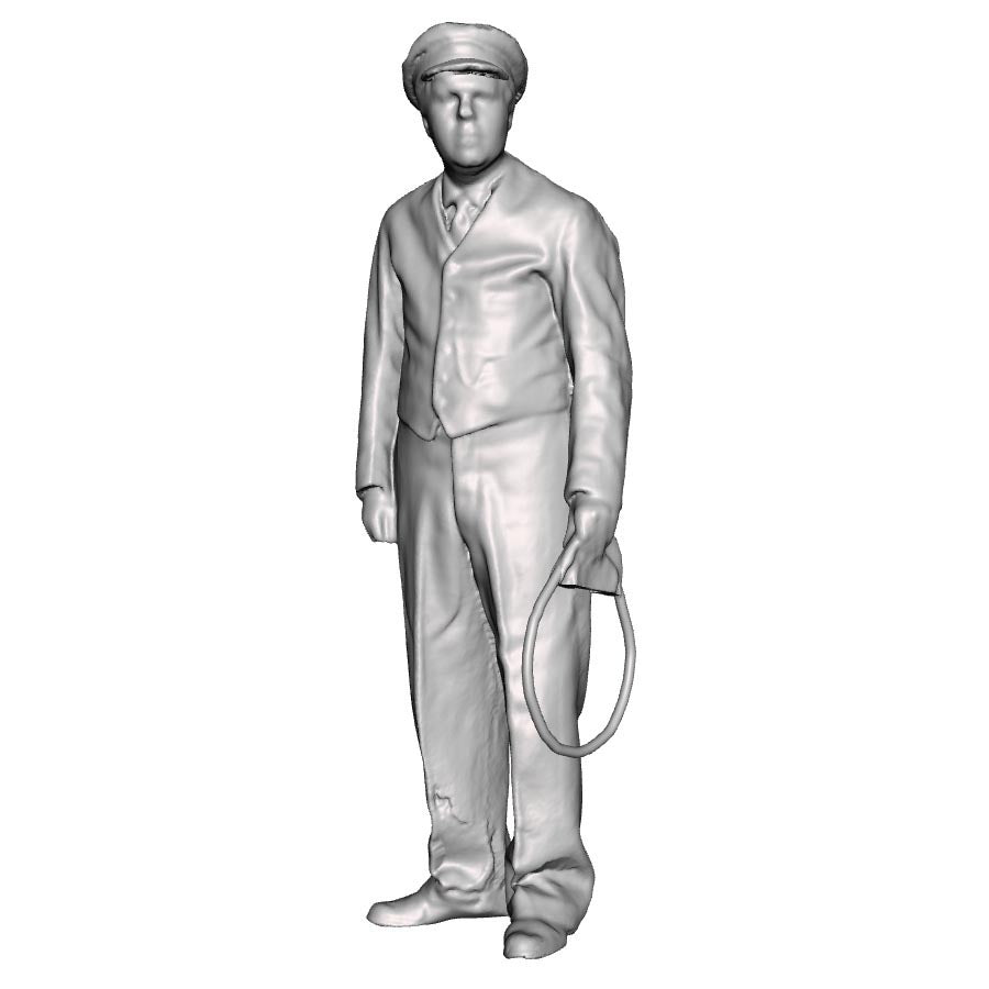 A signalman holding a tablet pouch