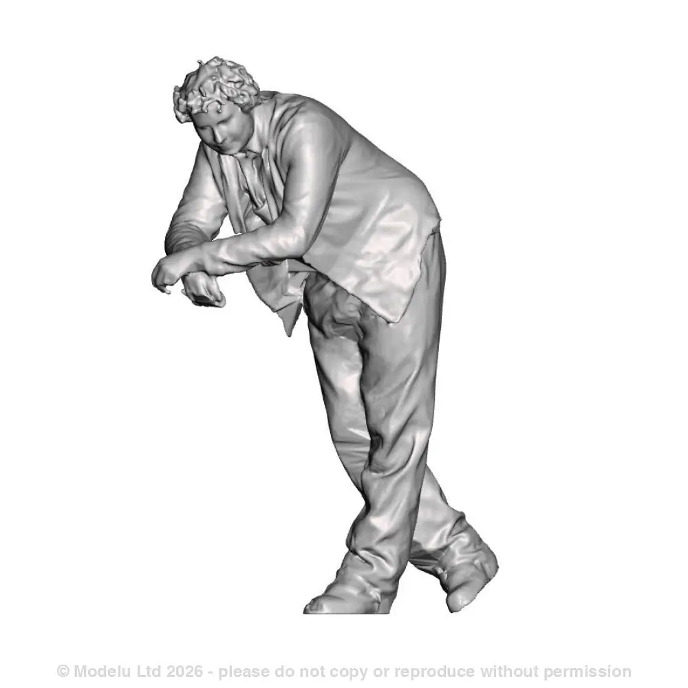 A loco crew man leaning