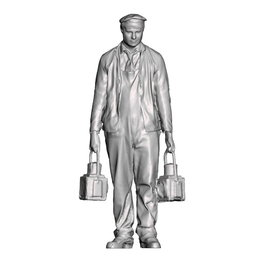 A loco crew man with loco lamps