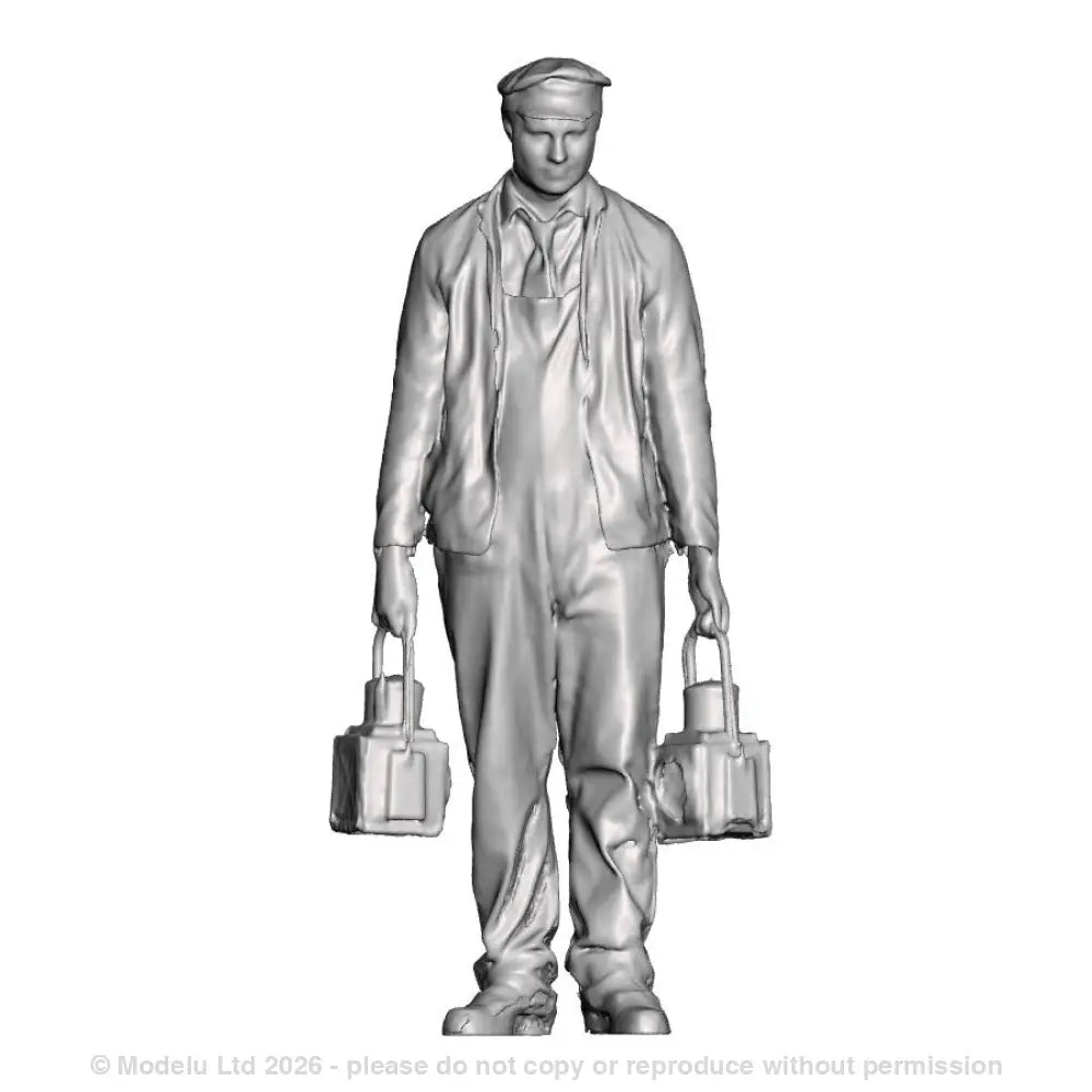 A loco crew man with loco lamps