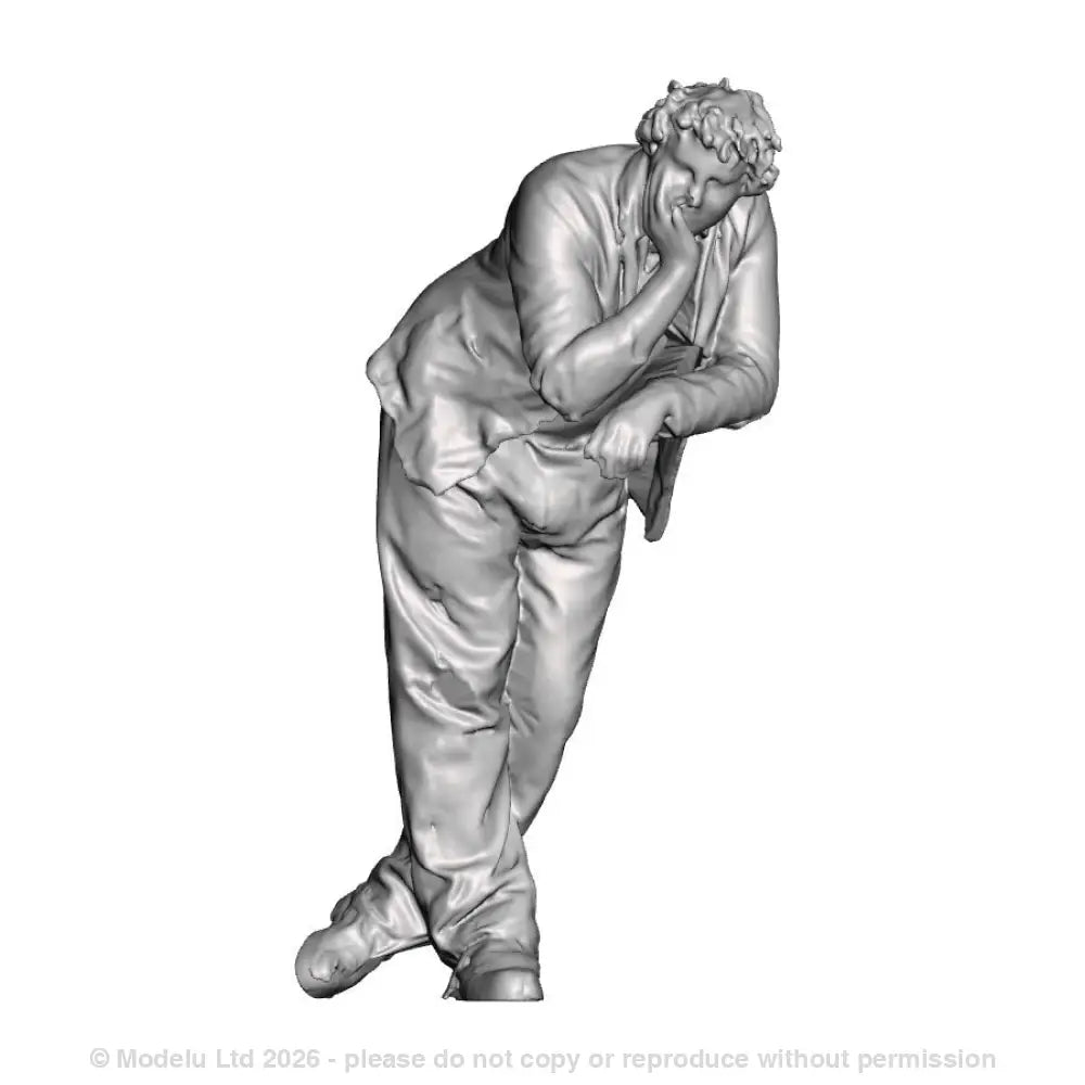 A loco crew man leaning