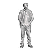 A loco crew man with hands in pockets
