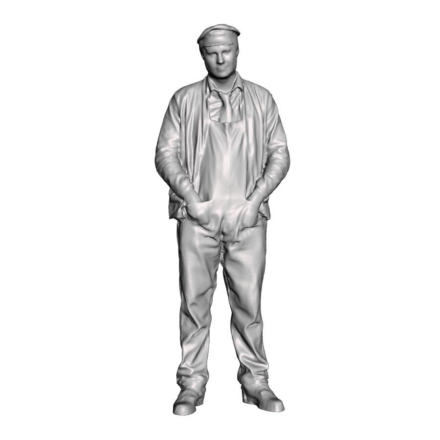 A loco crew man with hands in pockets