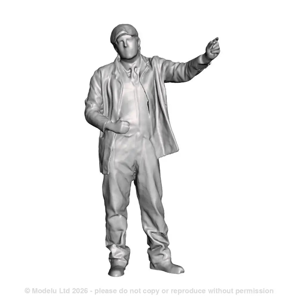 A loco driver operating a regulator